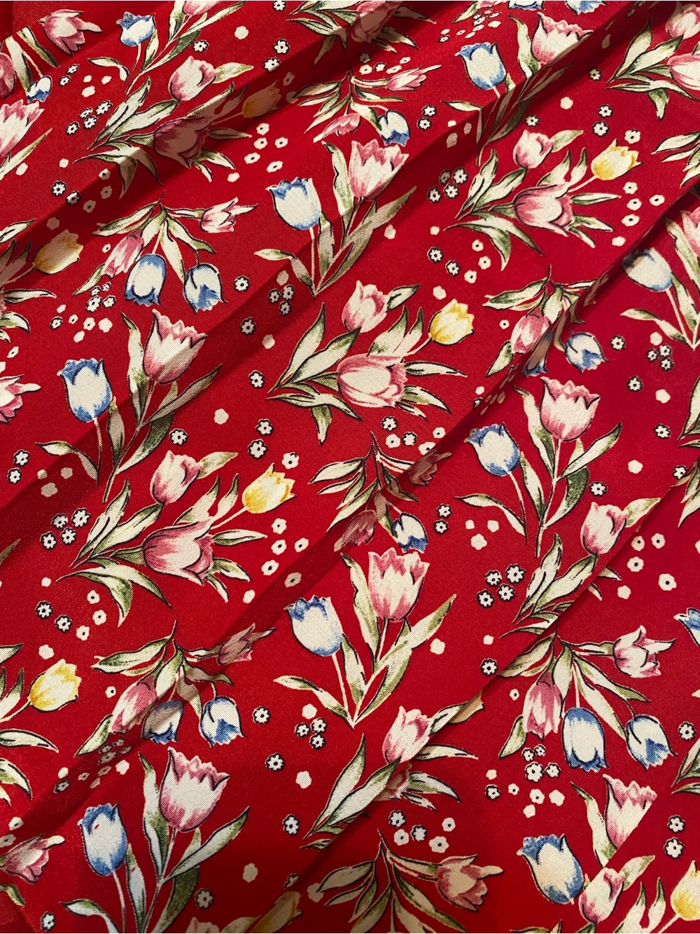 Red Floral Strapless Summer Dress - Picture 2 of 6